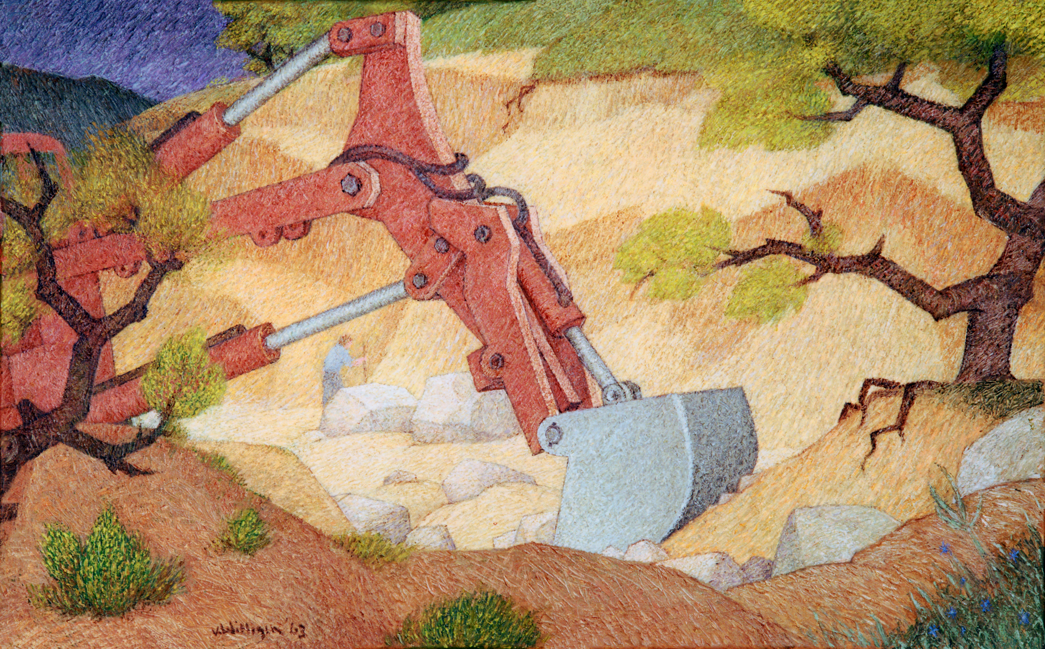 Tractopelle, Kees van Willigen, 1963