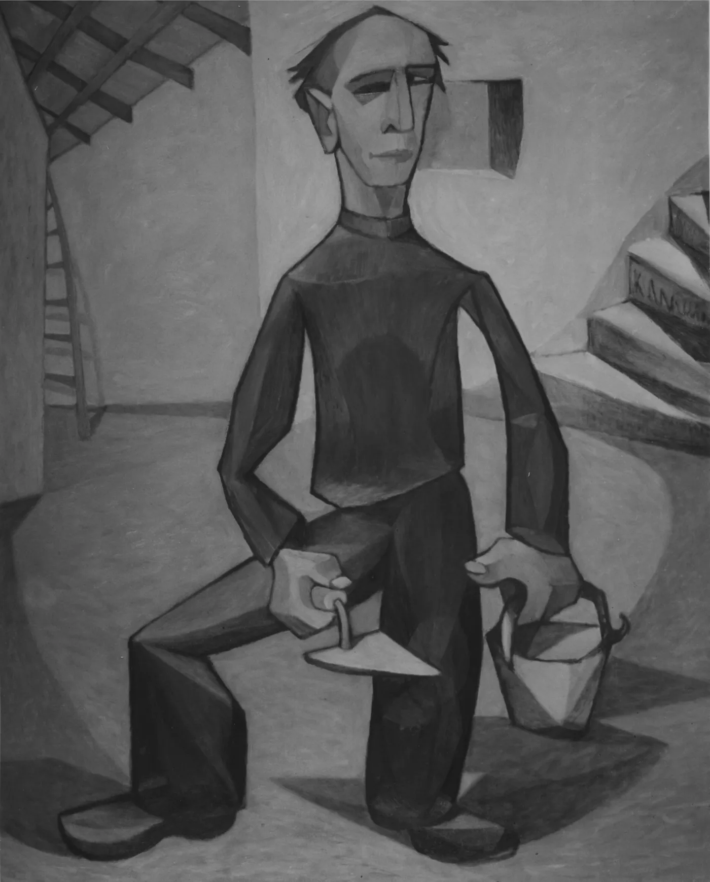 Self-Portrait as a Mason, 1955