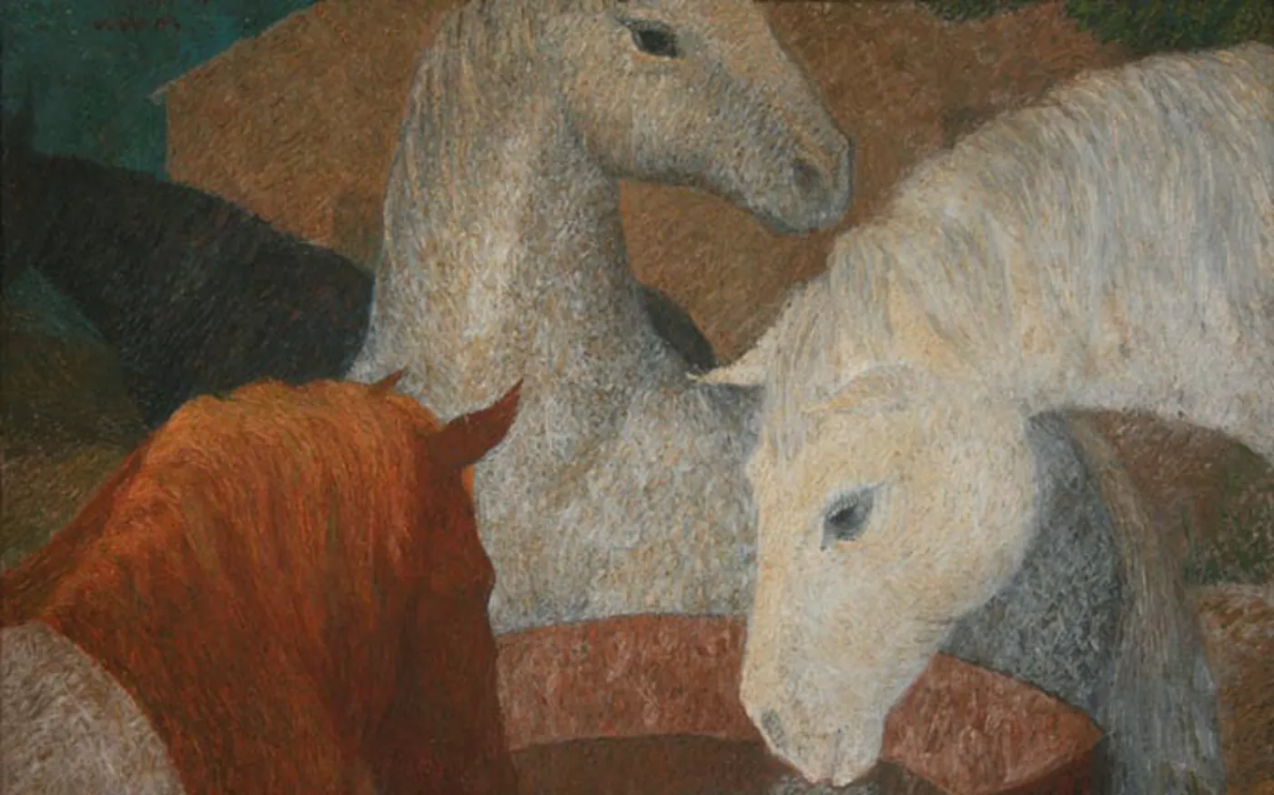 Horses at the Watering Hole, 1965