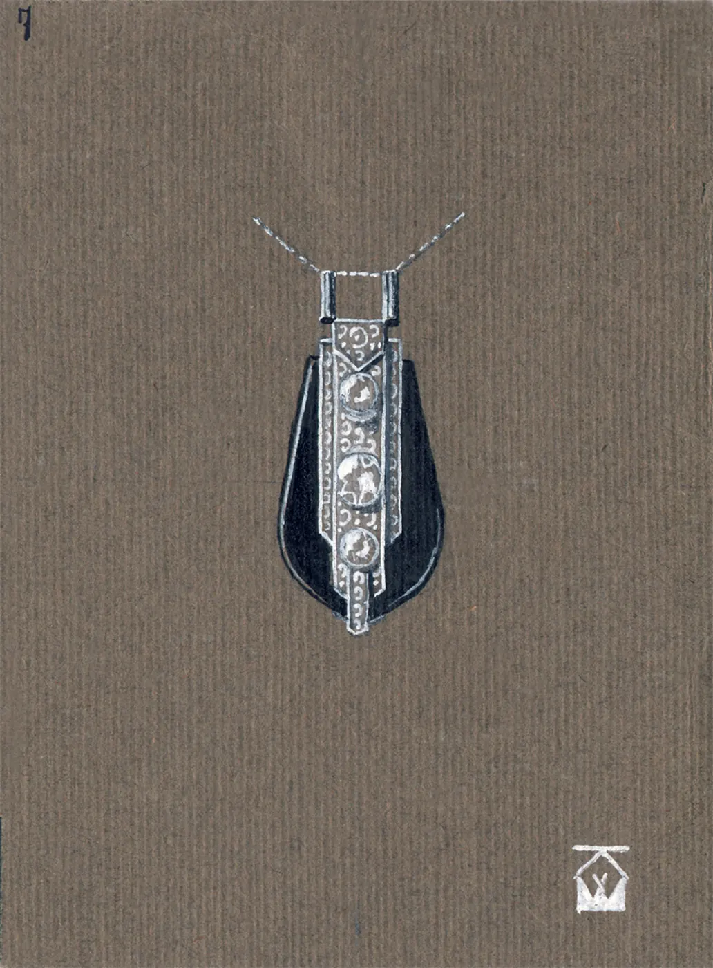 Brooch · Repoussé silver — N° 17