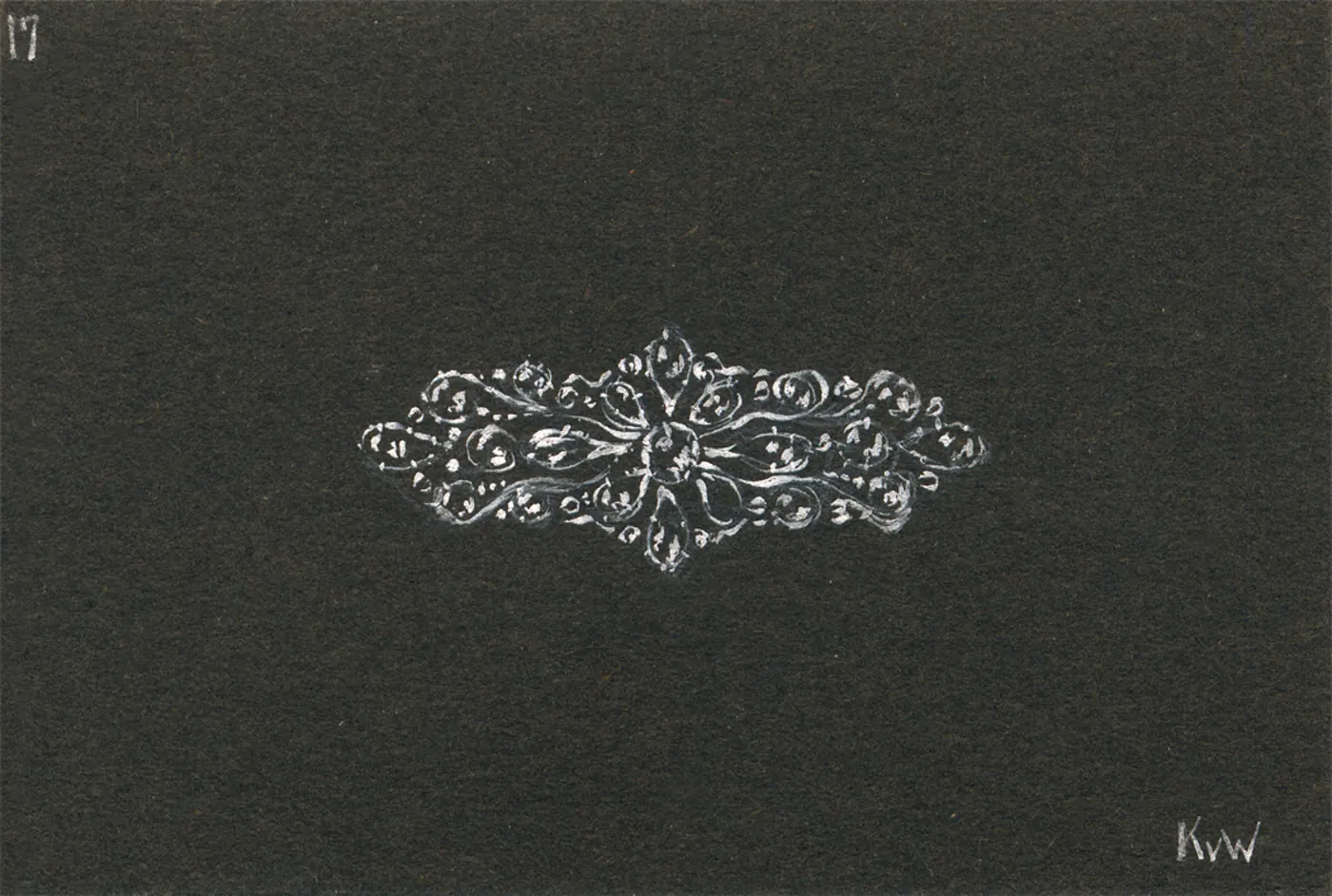 Brooch · Silver & rose-cut diamond — N° 16