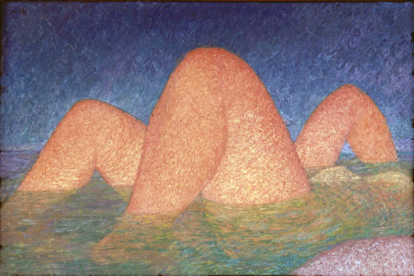 Femme nue immergée, 1963 – peinture de nu