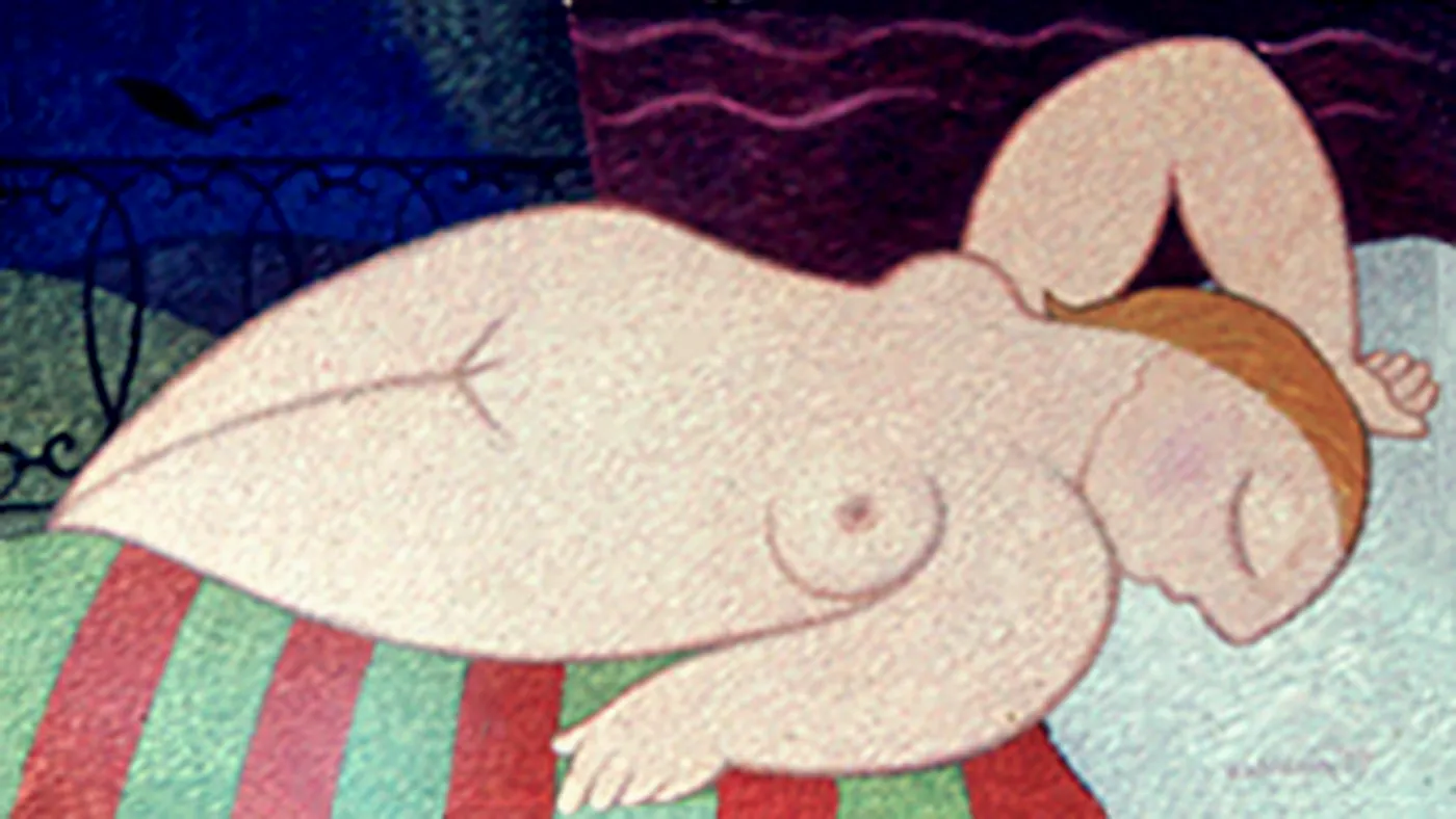 La Femme sirène, 1957 – peinture de nu