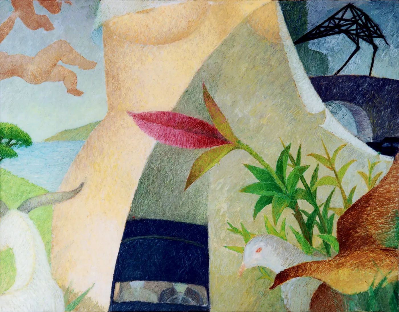 Femme symboles, 1975 – peinture de nu