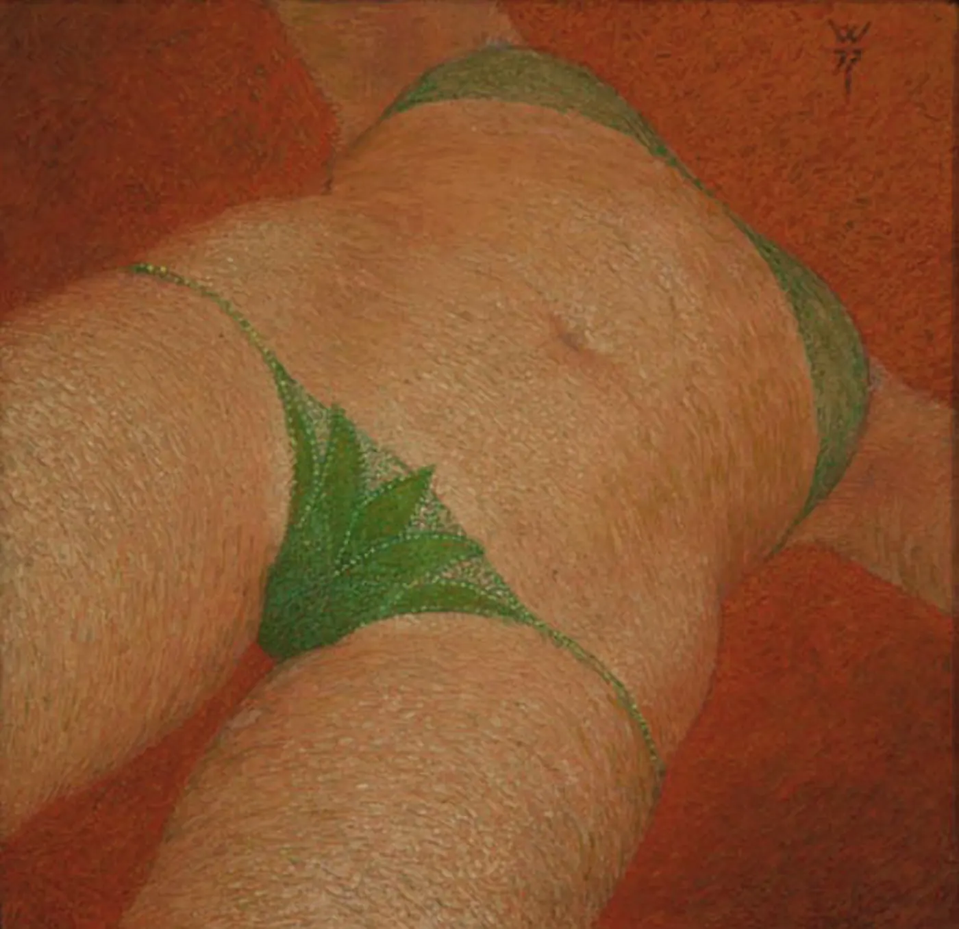 Trapéziste, 1977 – peinture de nu